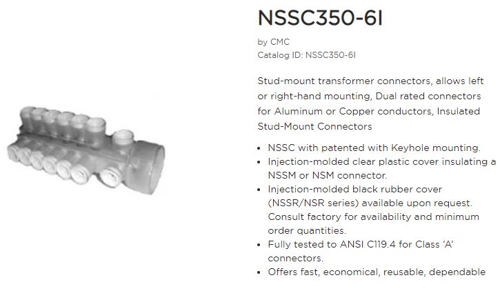 Stud Conn 6Hole keyhole
